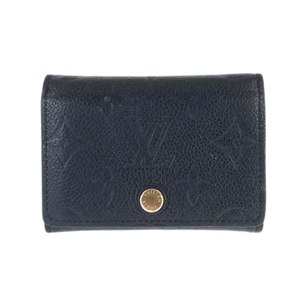 LOUIS VUITTON Louis Vuitton Monogram Empreinte Enveloppe Carte de Visite Blac...